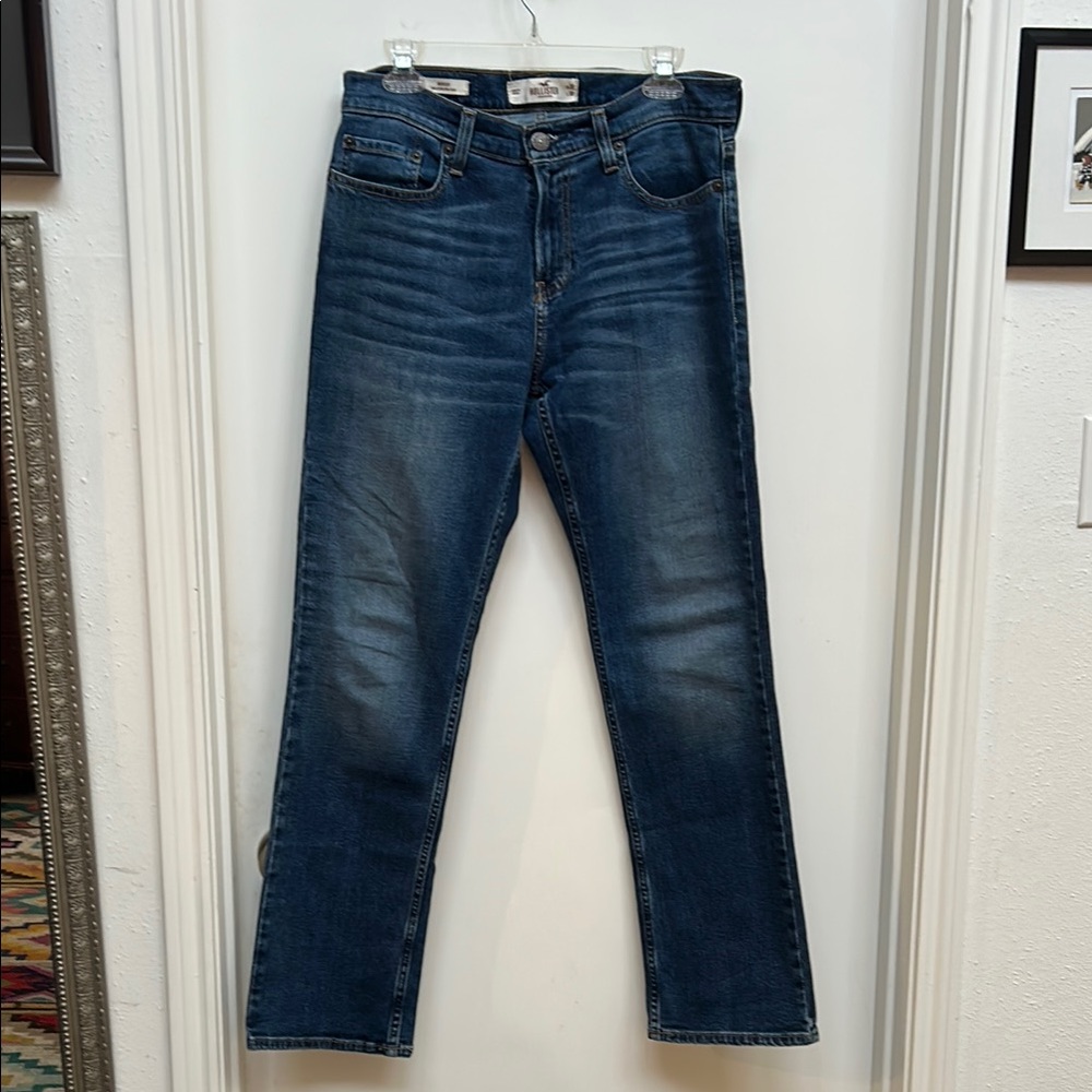 Hollister Blue Boot Cut Jeans Classic Style Sz 30 x 30 (Sz 12) 95% Cotton